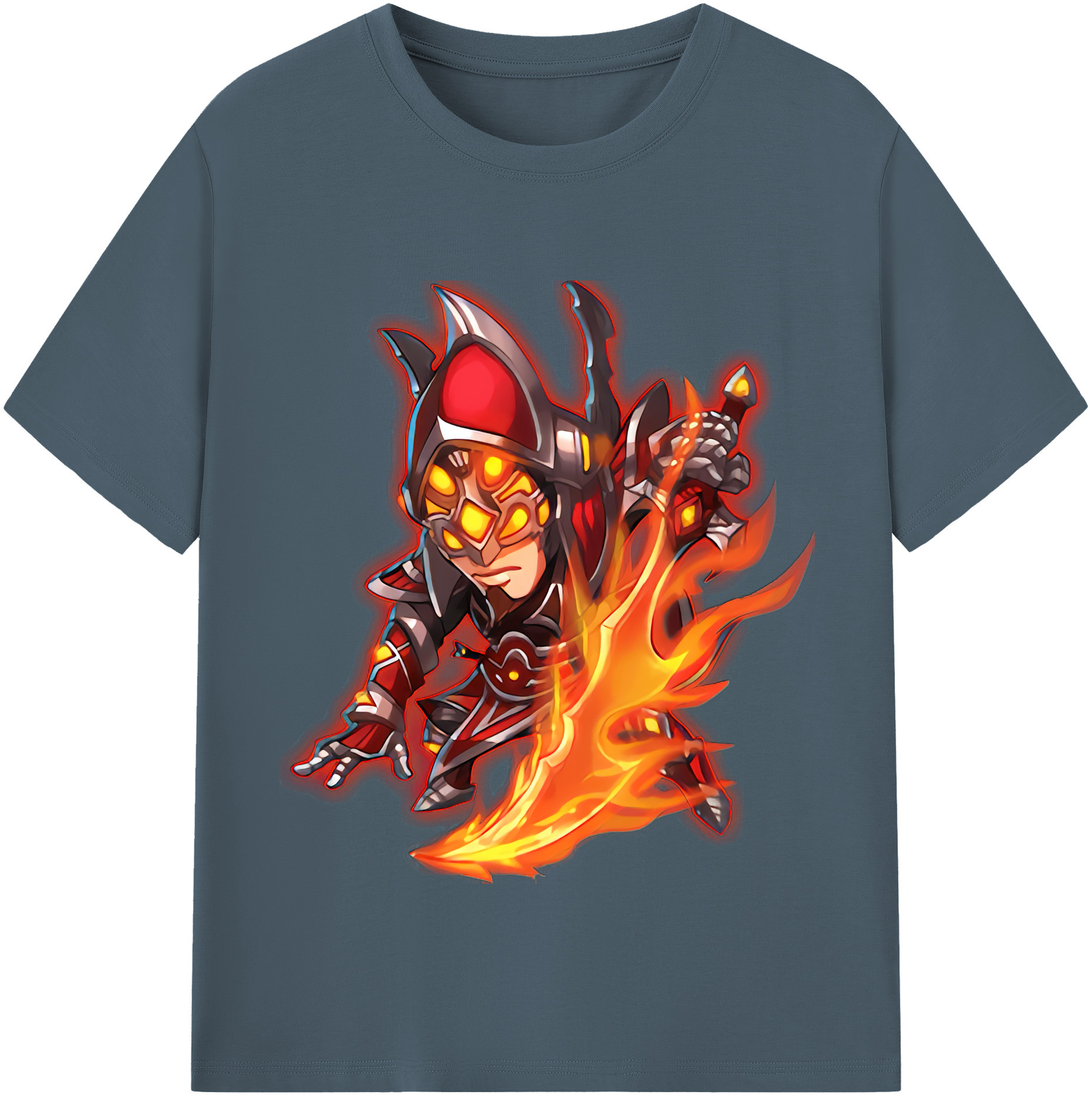 （画像用） リーグ・オブ・レジェンド League of Legends LOL 綿100％半袖Tシャツ（フロントプリント）